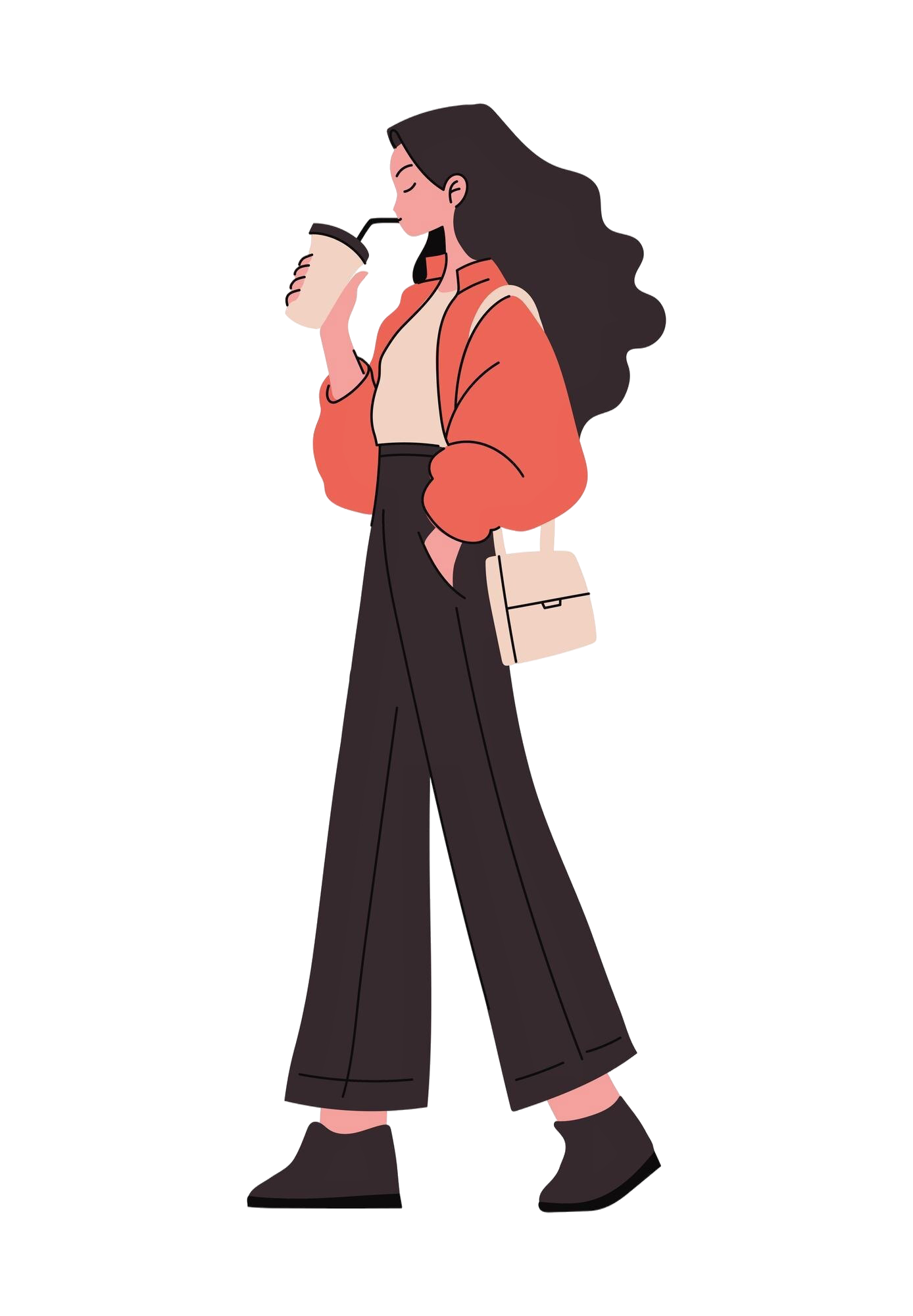 girl coffee